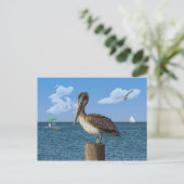 Pelican op een Briefkaart na (Staand voorkant)
