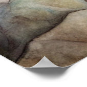 Pelican op het strand poster (Hoek)