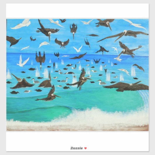 Pelican pandemonium sticker (Vel)