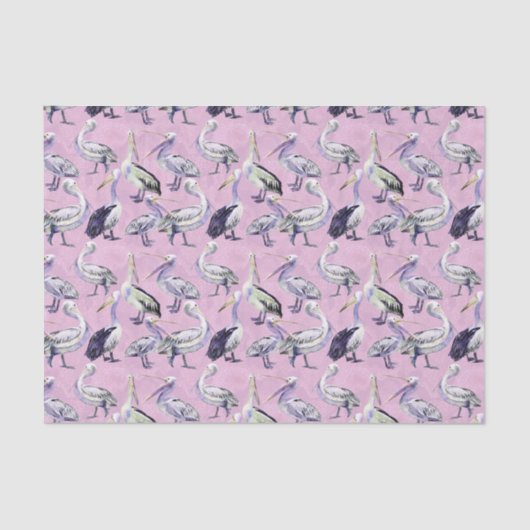 Pelican Pattern Tissuepapier (Voorkant)