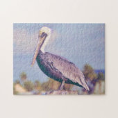 Pélican Peinture Oiseau Art Puzzle (Horizontal)