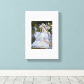 Pelican Pile Art Canvas Afdruk (Insitu (Houten vloer))