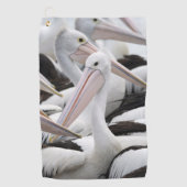 Pelican Pod Golfhanddoek (Voorkant)