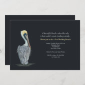 Pelican Post Wedding Brunch Uitnodiging (Voorkant / Achterkant)