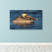 Pélican repose dans la toile d'eau Imprimer (Insitu (Plancher de Bois))