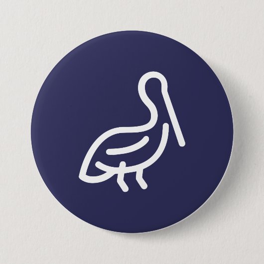 Pelican Ronde Button 7,6 Cm (Voorkant)