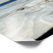 Pelican rust op de vispier foto afdruk (Hoek)