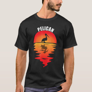 Pelican  Sunset Animal Tropical Bird Pelica T-shirt