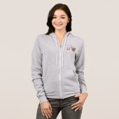 Pelican Tries to Eat Capybara Funny Cute Kawaii Hoodie (Voorkant volledig)
