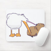 Pelican Tries to Eat Capybara Funny Cute Kawaii Muismat (Met muis)