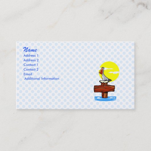Pelican Visitekaartje (Voorkant)