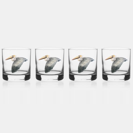 Pelican Whiskey Glass - 4 set Whisky Glas (Voorkant)