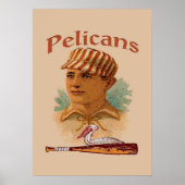 Pelicans Baseball Poster (Voorkant)