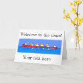 Pélicans en train de ramer la carte de dessin anim (Fleur jaune)