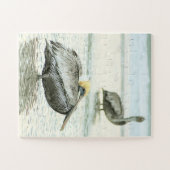 Pelicans Florida stranden overgroot Legpuzzel (Horizontaal)
