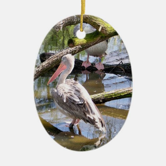 PELICANS KERAMISCH ORNAMENT (Voorkant)