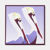 Pelicans Magnet Magneet (Voorkant)