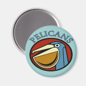 Pelicans sportteams magneet (Voorkant / Achterkant)
