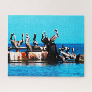 Pélicans sur la rive, Jigsaw Puzzle