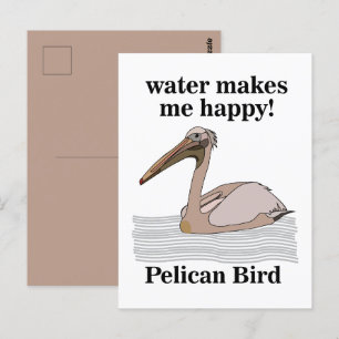 Pelikaan Vogel Briefkaart