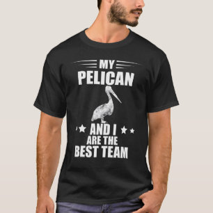 Pelikaan vogel en ik beste team dier tropische vog t-shirt