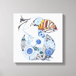 Pelikaancanvas Canvas Afdruk