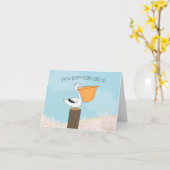 Pelikaanmotivatie Kaart (Gele Bloem)