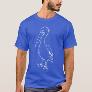 Pelikan Silhouette Vogel Watervogel dieren pelicaa T-shirt