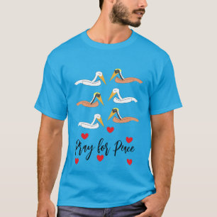Pelikanen bidden voor vrede: t-shirt