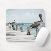 Pelikanen op Dock Muismat (Met muis)