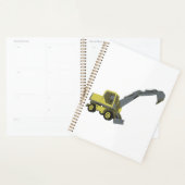 Pelle jaune engins de construction (Devant avec enveloppe)
