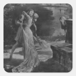Pelleas en Melisande Opera, 1902 Vierkante Sticker