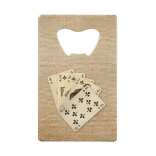 Pelles de quinte royale sur l'arrière - plan de