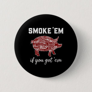 Pellet Grill Smoke Me Als Je Mij Byrbecue Smoke Kr Ronde Button 5,7 Cm