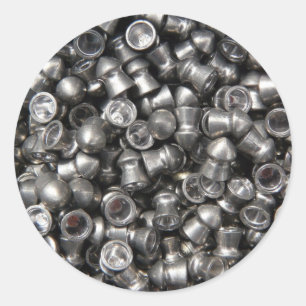 Pellet Pistool Ammo - Loodscherpe tips voor afschi Ronde Sticker