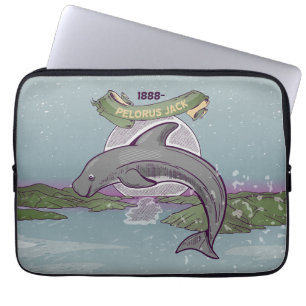 Pelorus Jack Nieuw-Zeelandse dolfijn Laptop Sleeve