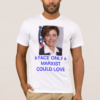 Pelosi: Een gezicht waar alleen een marxist van zo T-shirt