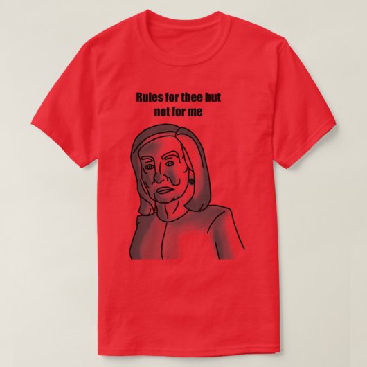 Pelosi-regels voor de t-shirt (Design voorkant)