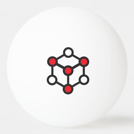 Pelota ping pong Logo Ludodesign Pingpongballen (Voorkant)