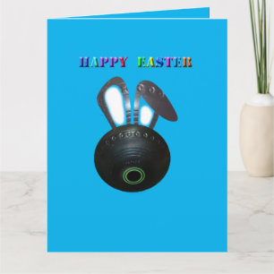 Pelouse Bowl Lapin de Pâques, Carte de voeux Jumbo