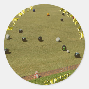 Pelouse Bowls 2023 Gold Coin, Stickers ronds