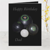 Pelouse Bowls, Bonne carte d'anniversaire papa (Fleur jaune)