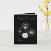 Pelouse Bowls, Bonne carte d'anniversaire papa (Fleur jaune)