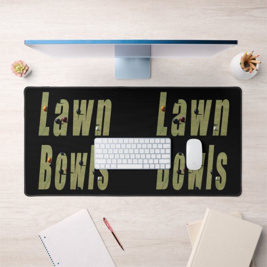 Pelouse Bowls Est Le Mot, Desk Mat (Bureau 1)