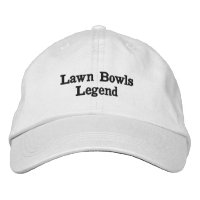 Pelouse Bowls Legend, Casquette brodé