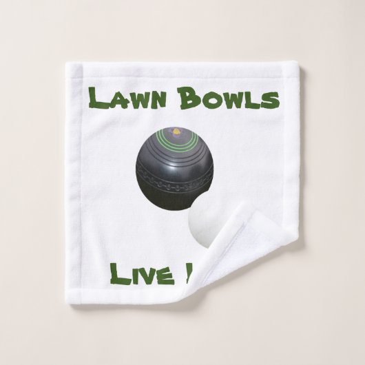 Pelouse Bowls Live Life, lave linge (Gant de toilette)