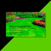 Pelouse Et Paysage Carte de visite Moderne