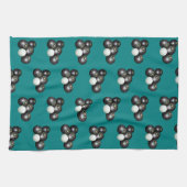 Pelouse turquoise, serviette de toilette (Horizontal)