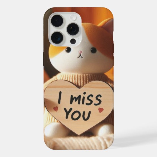 Peluche de chat adorable avec message sincère (Verso)
