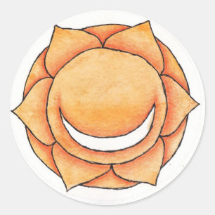 Pelvic Chakra Ronde Sticker